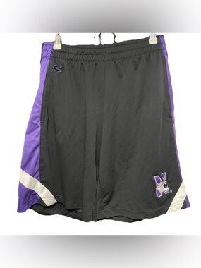 Northwestern University Wildcats Mens Colosseum Black The Stop Short w/N-Cat szL